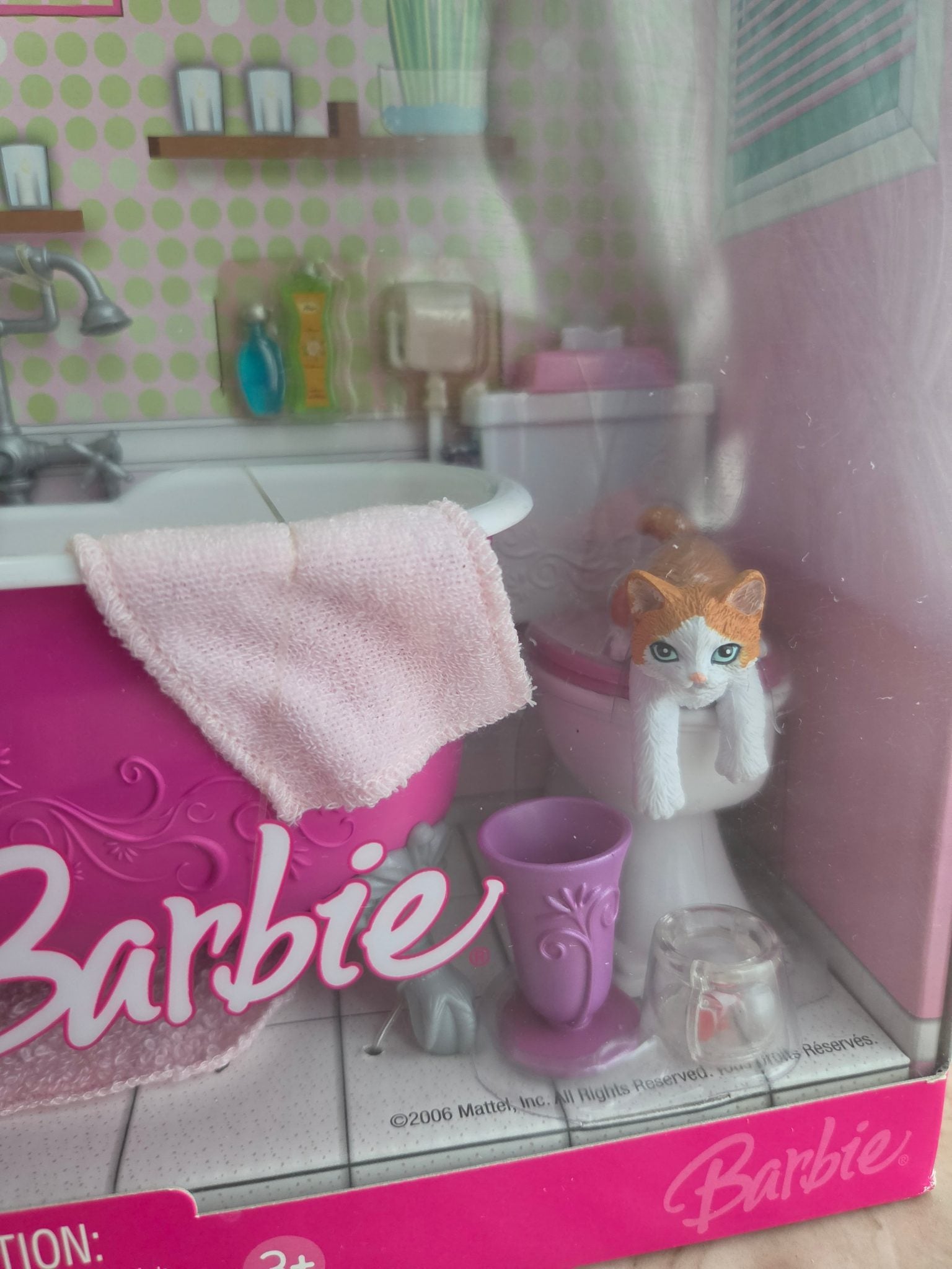 Barbie Bathtub and Toilet 2006 Mattel