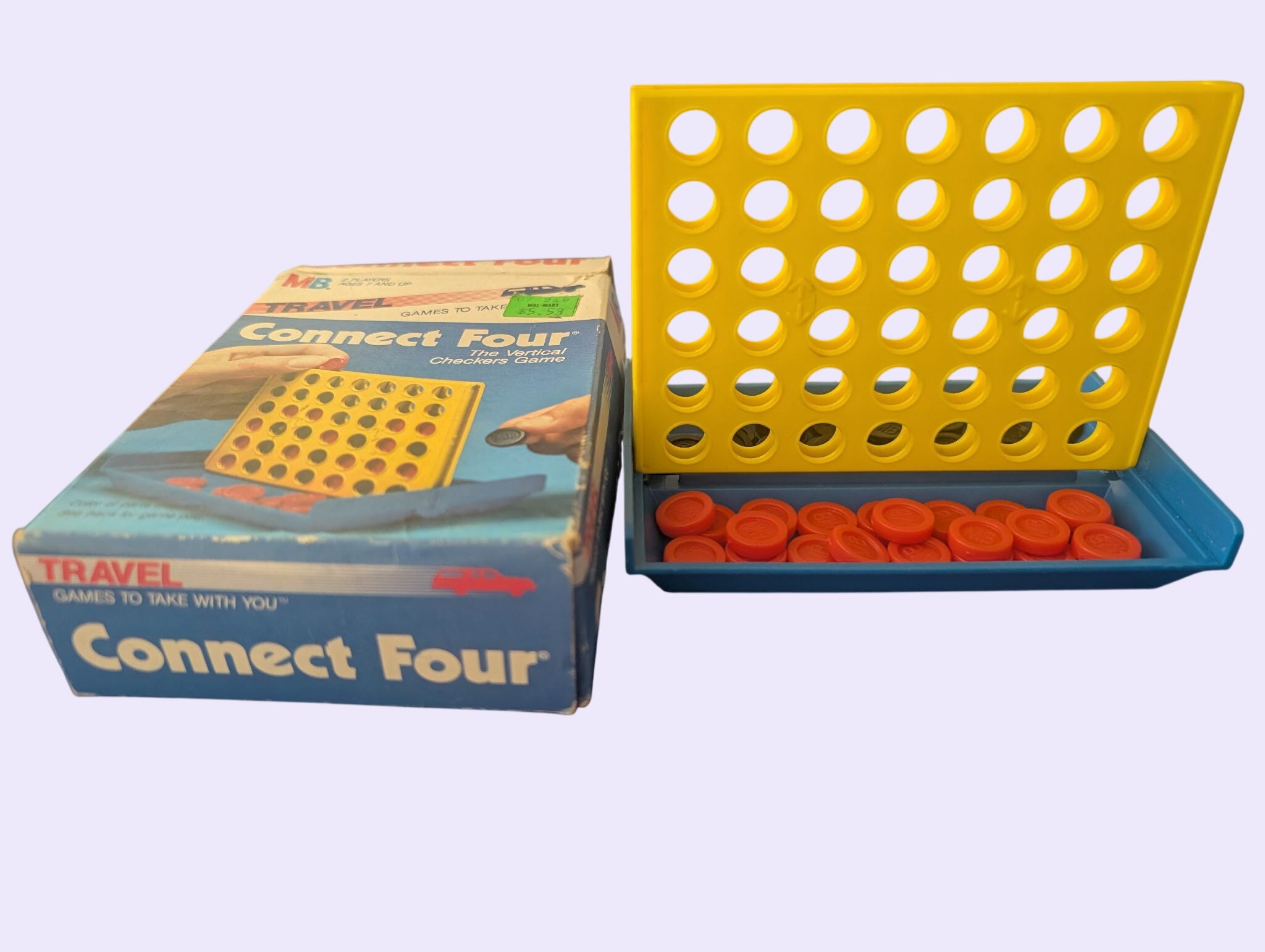 Milton Bradley Travel Connect Four game - Complete - (1980s)