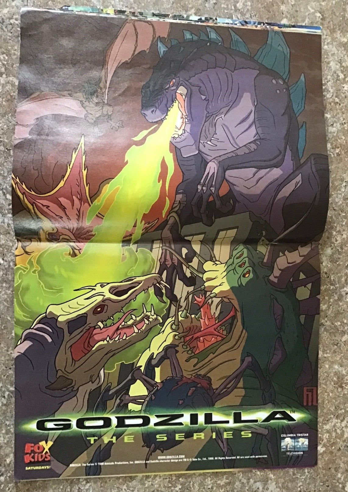 Totally Fox Kids Magazine Power Rangers Space Godzilla Hercules Winter 1998