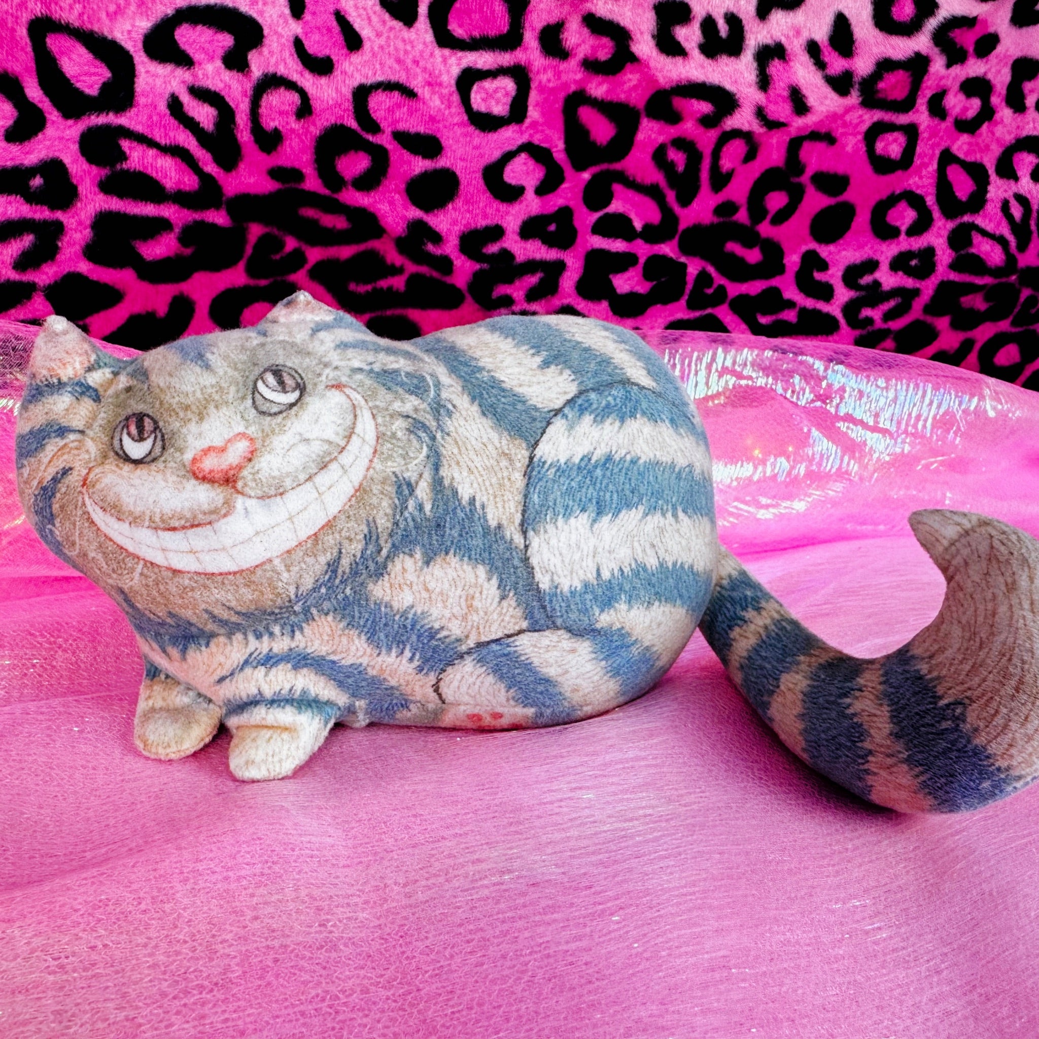 Vintage 1988 Cheshire Cat Plush Doll - Alice in Wonderland