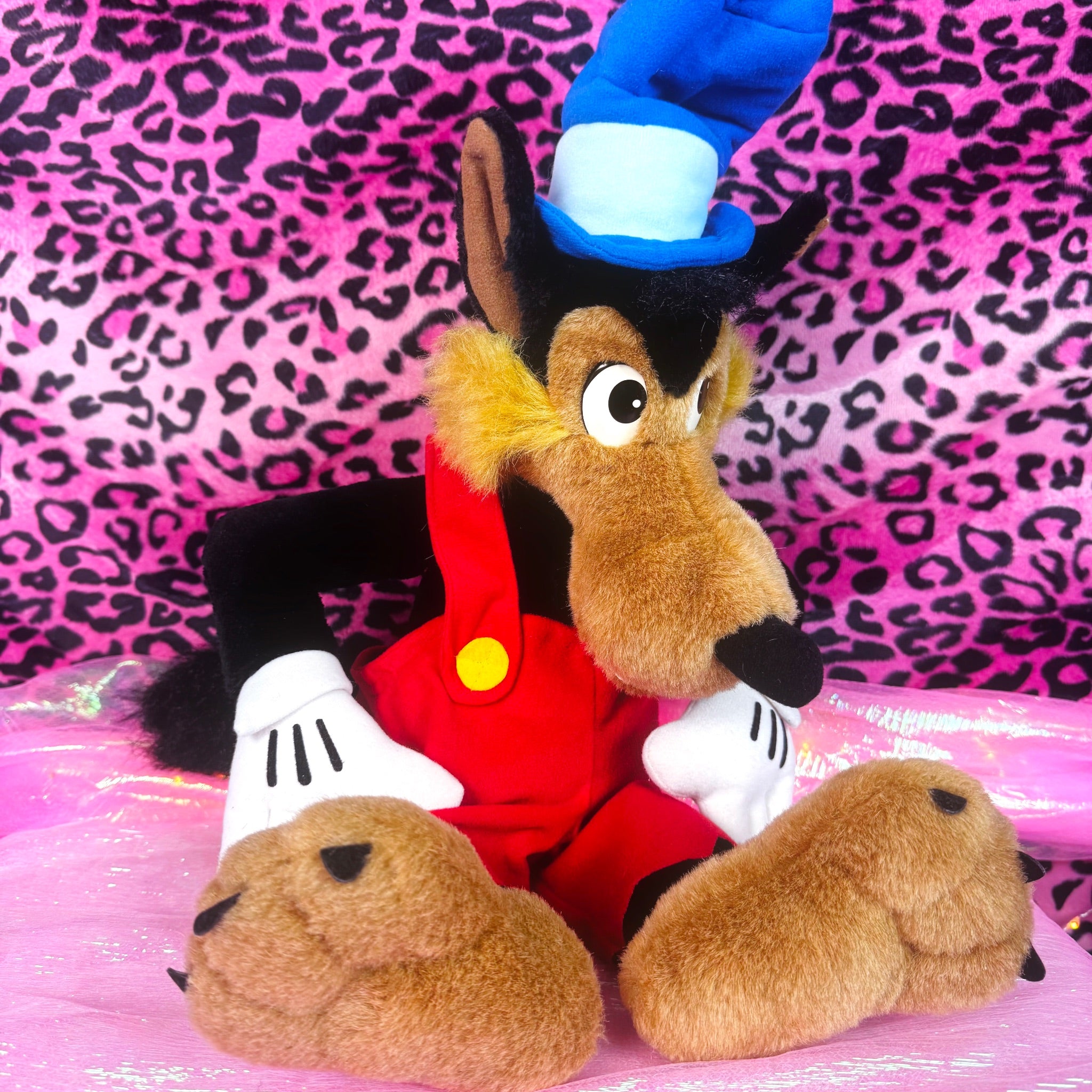 Vintage 90s Disneyland Big Bad Wolf Plush - 22” Disney Toy