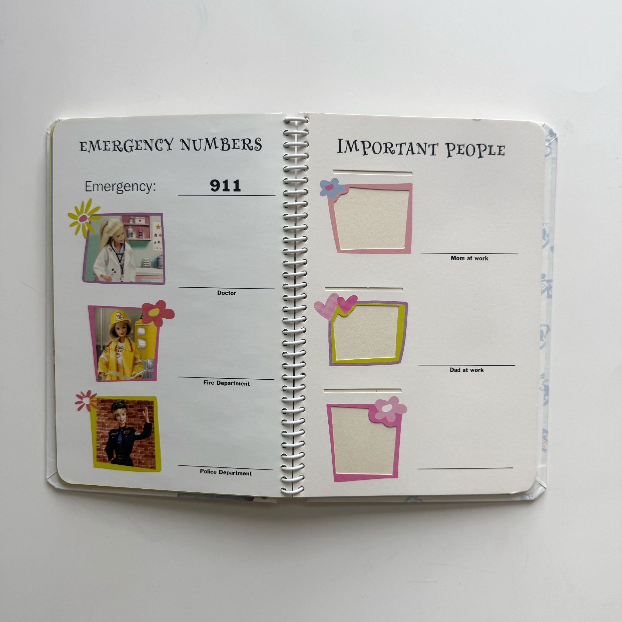 Barbie Calling All Friends! Photo Phone Book 2000