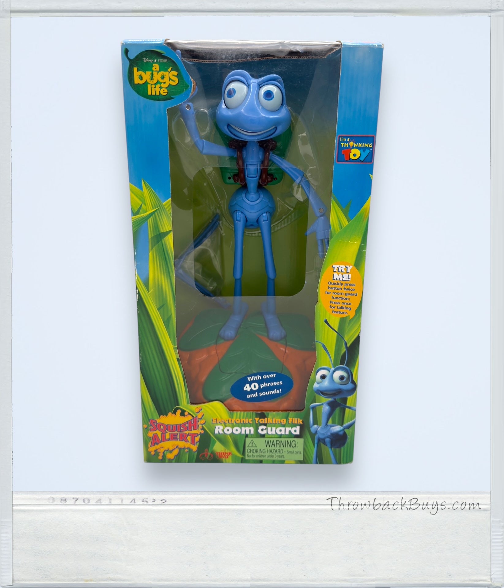 1998 - Disney Pixar: A Bug's Life Electronic Talking Flik Toy - RARE