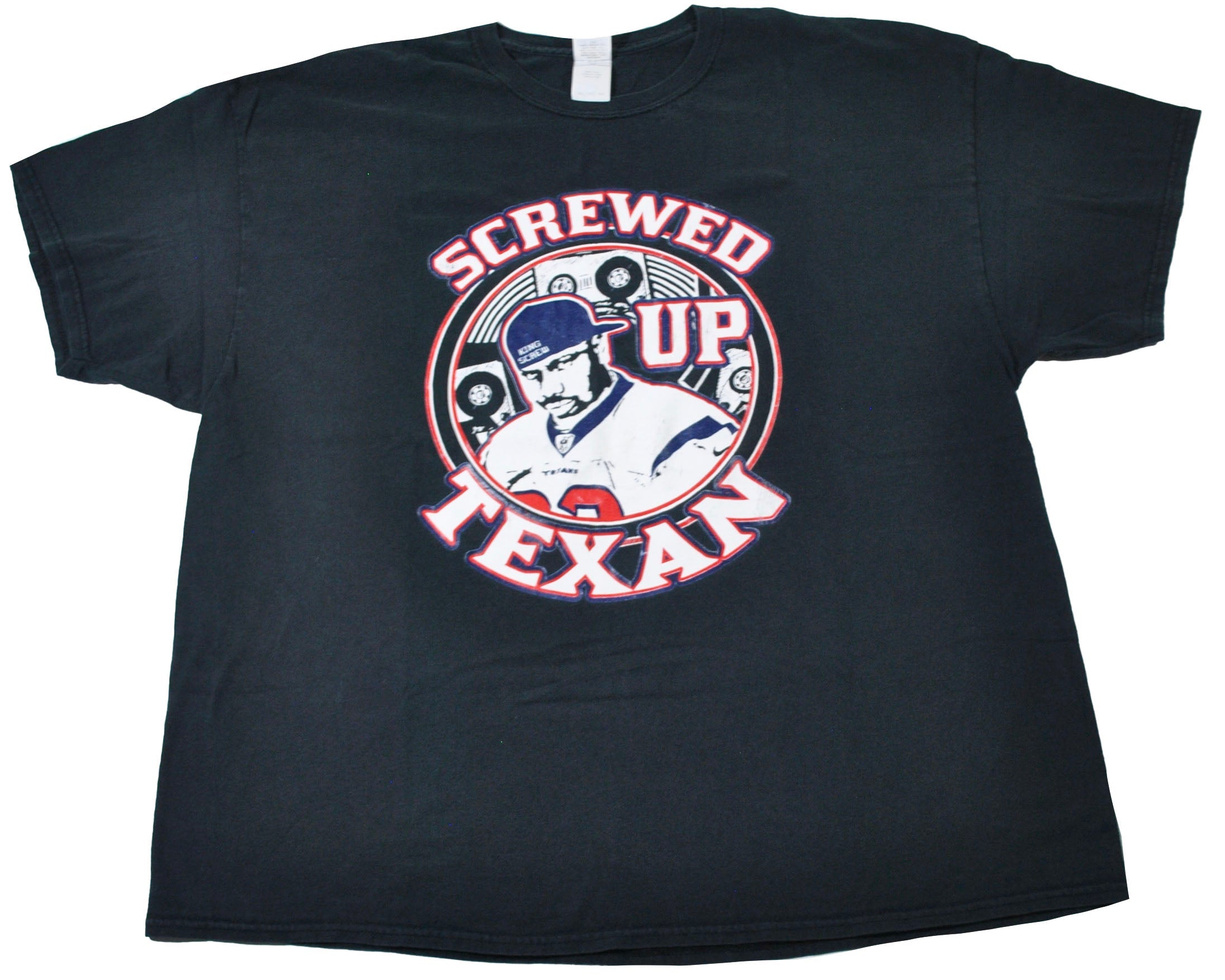 2000s - Yesterday's Attic: DJ Screw Screwed Up Texan Shirt - 2X