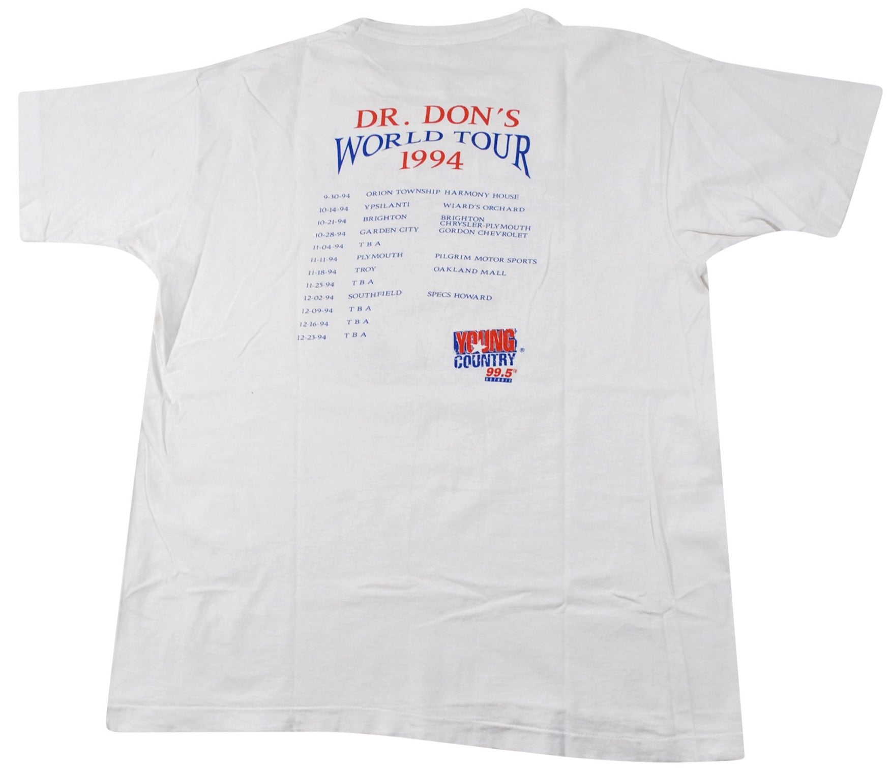 1994 - Yesterday's Attic: Dr. Don's World Tour Shirt - XL