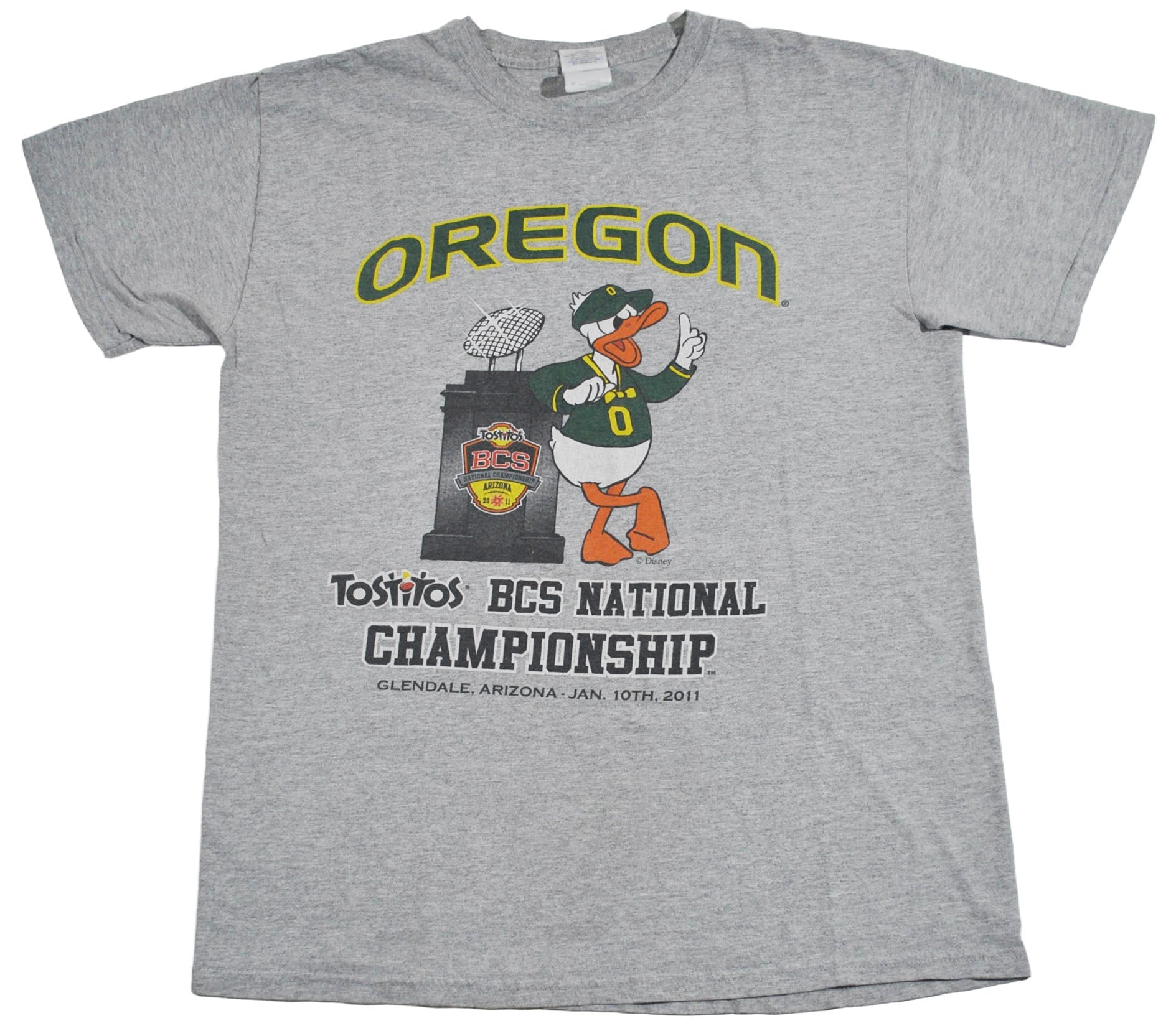 2000s - NCAA: Oregon Ducks BCS National Champions T-Shirt - Medium
