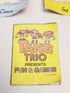 1989 - General Foods Tang Trio Figurine/Toy Set of 4 w/ Booklet & Cards