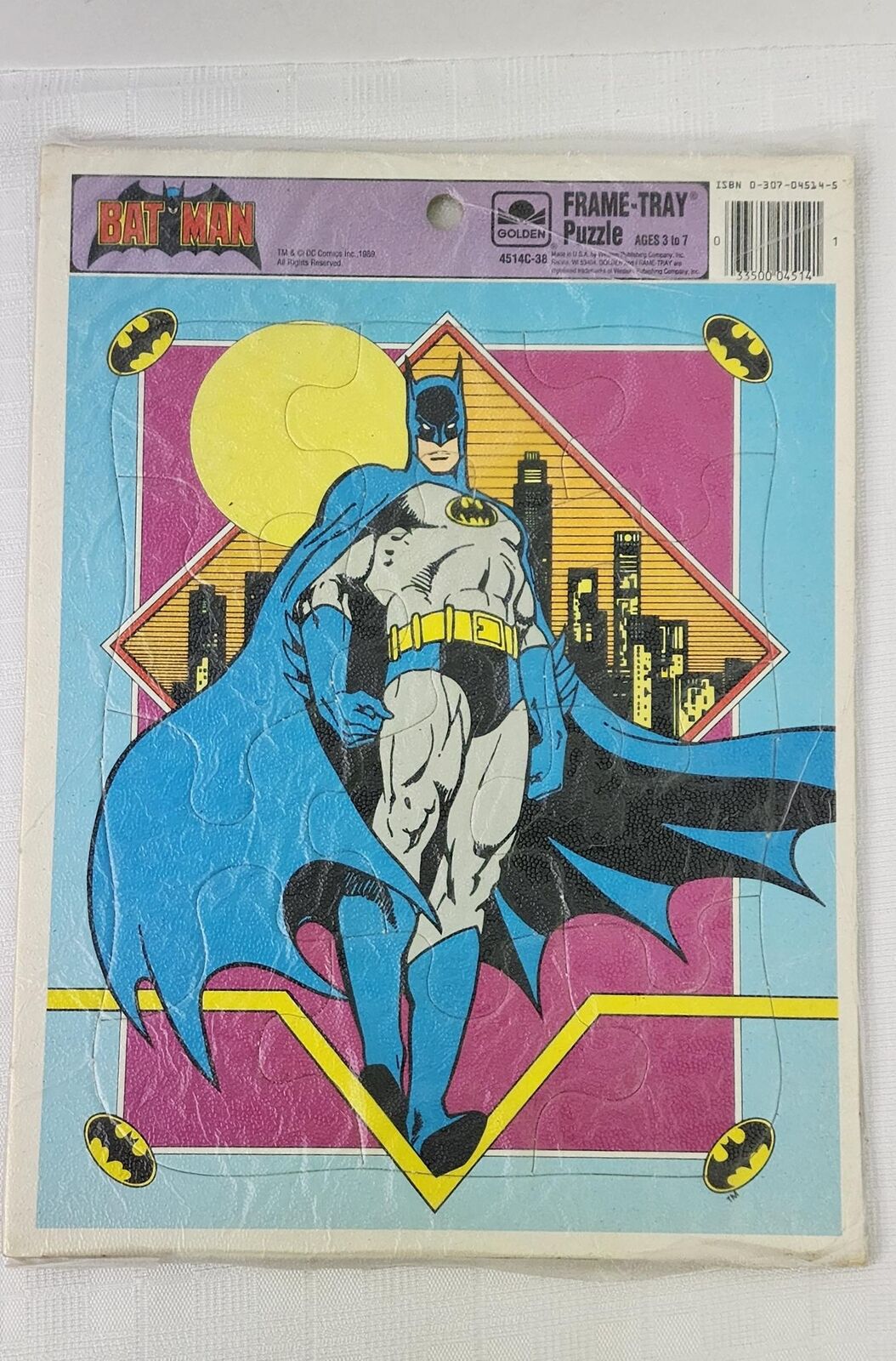 1989 - Golden DC Comics Batman Frame-Tray Puzzle (4514C-38)