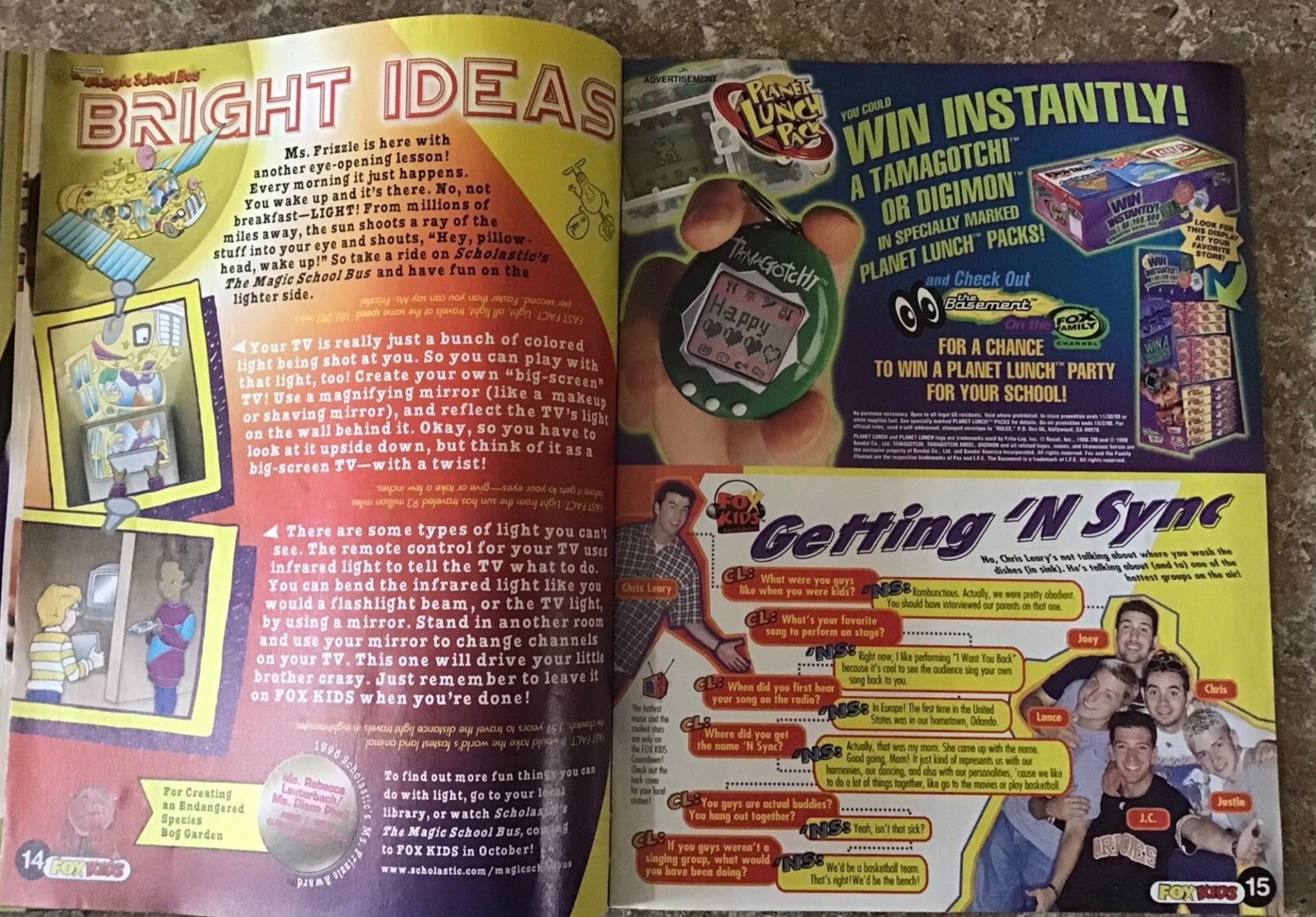 Fall 1998 Totally Fox Kids Club Network Magazine Mystic Knights