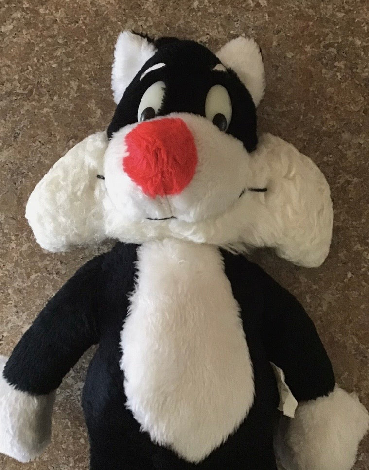 1971 Sylvester The Cat Plush Warner Bros. Mighty Star 18” Vintage Looney Tunes