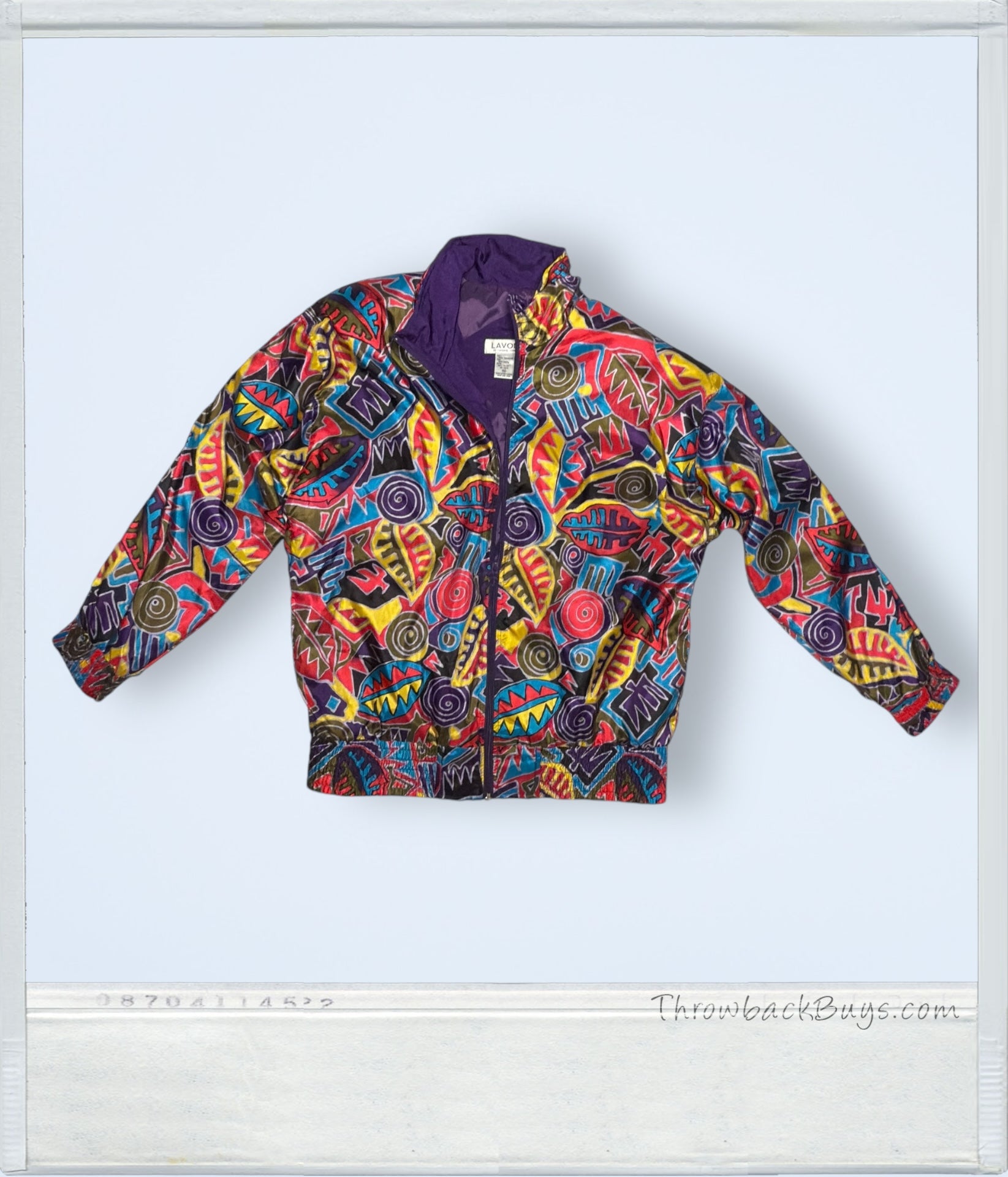 1990s - Lavon Vintage Funky Windbreaker Womens Jacket