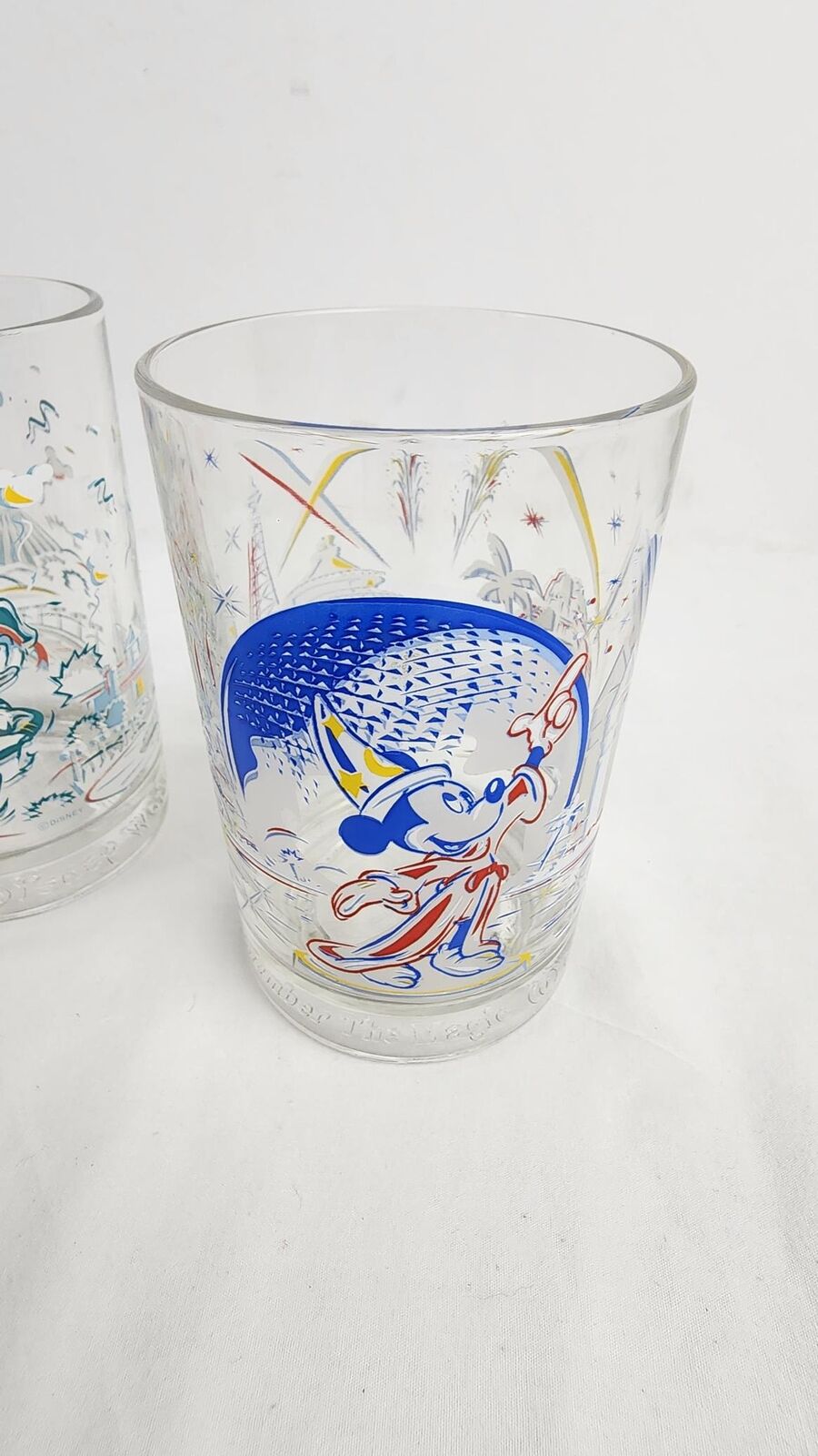 1996 - McDonald's 25th Anniversary Disney Glass Cup Lot of 3