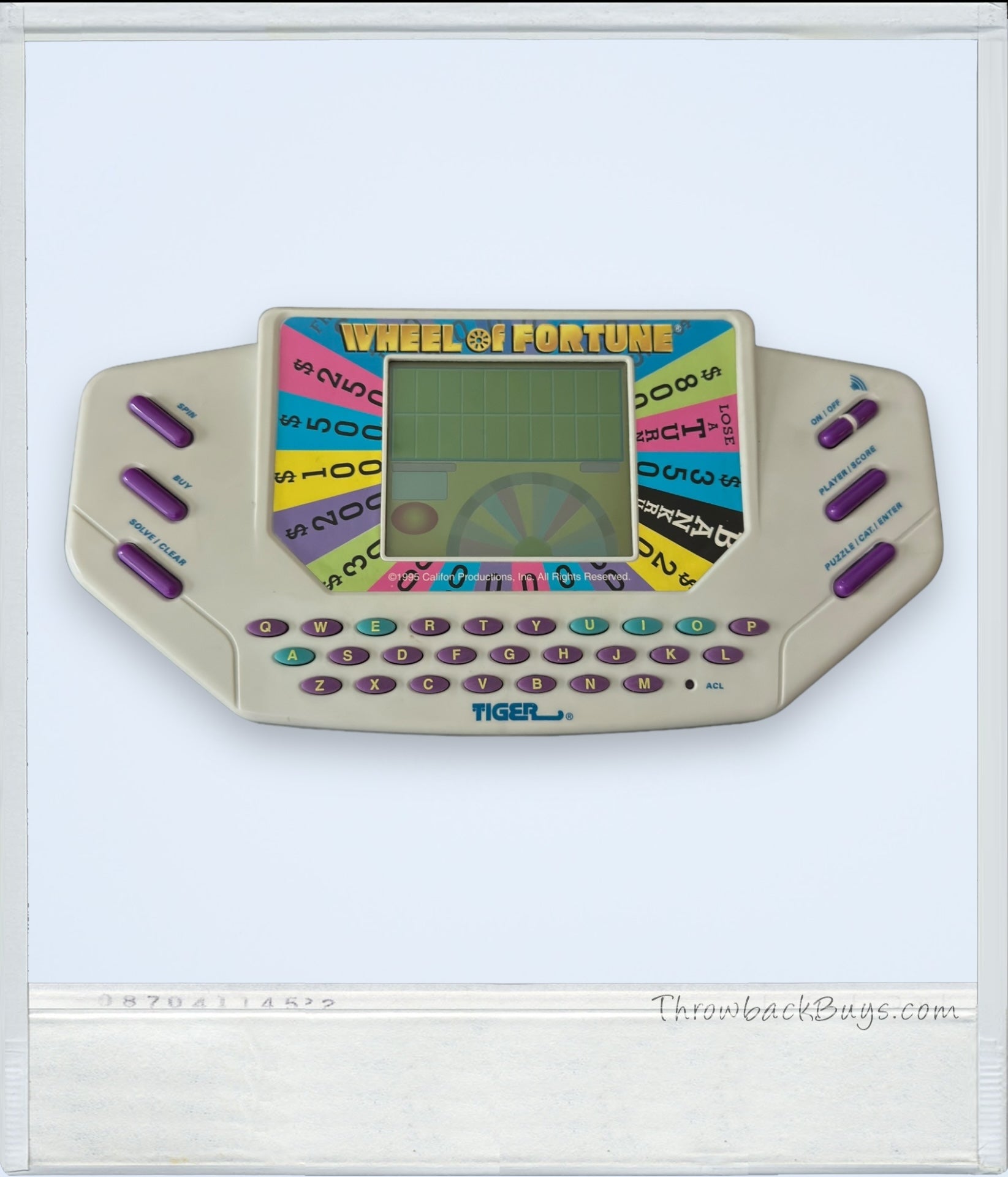 1995 - Tiger Electronics Wheel of Fortune Handheld Game