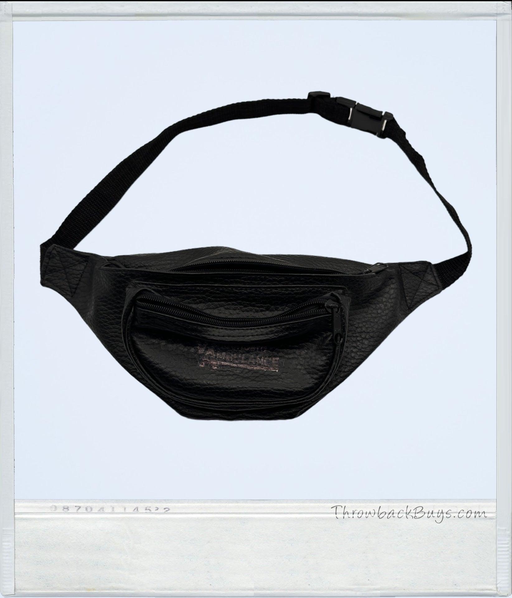 1990s - Vandenberg Ambulance Black Leather Fanny Pack