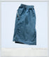 Vintage - Elastic High Waisted Medium Wash Denim Shorts Womens