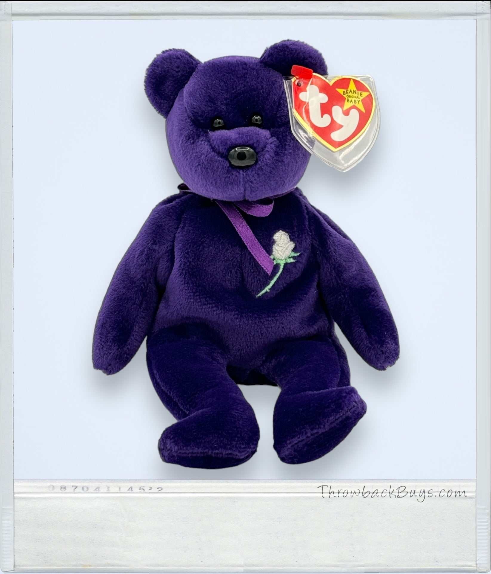 1997 - Beanie Babies Collection: Princess the Bear w/P.E. Pellets - RARE