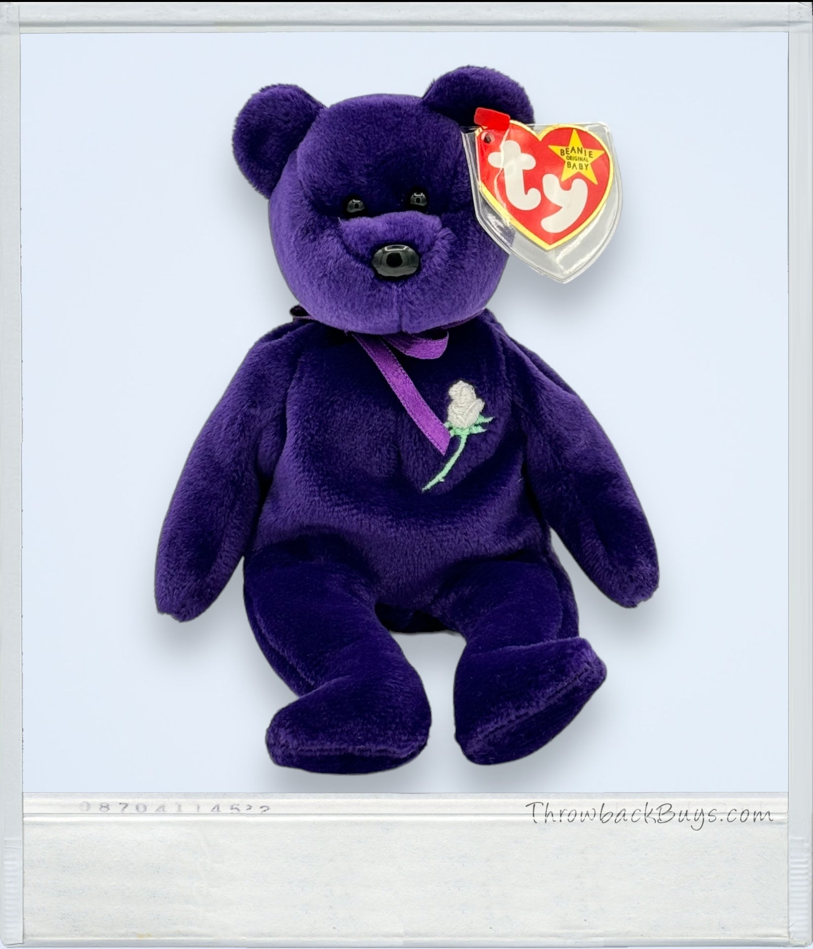 1997 - Beanie Babies Collection: Princess the Bear w/P.E. Pellets - RARE