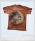 2009 - The Mountain Men's Lion Pair Lioness Rasta T-Shirt Carol Cavalaris Dyed Medium