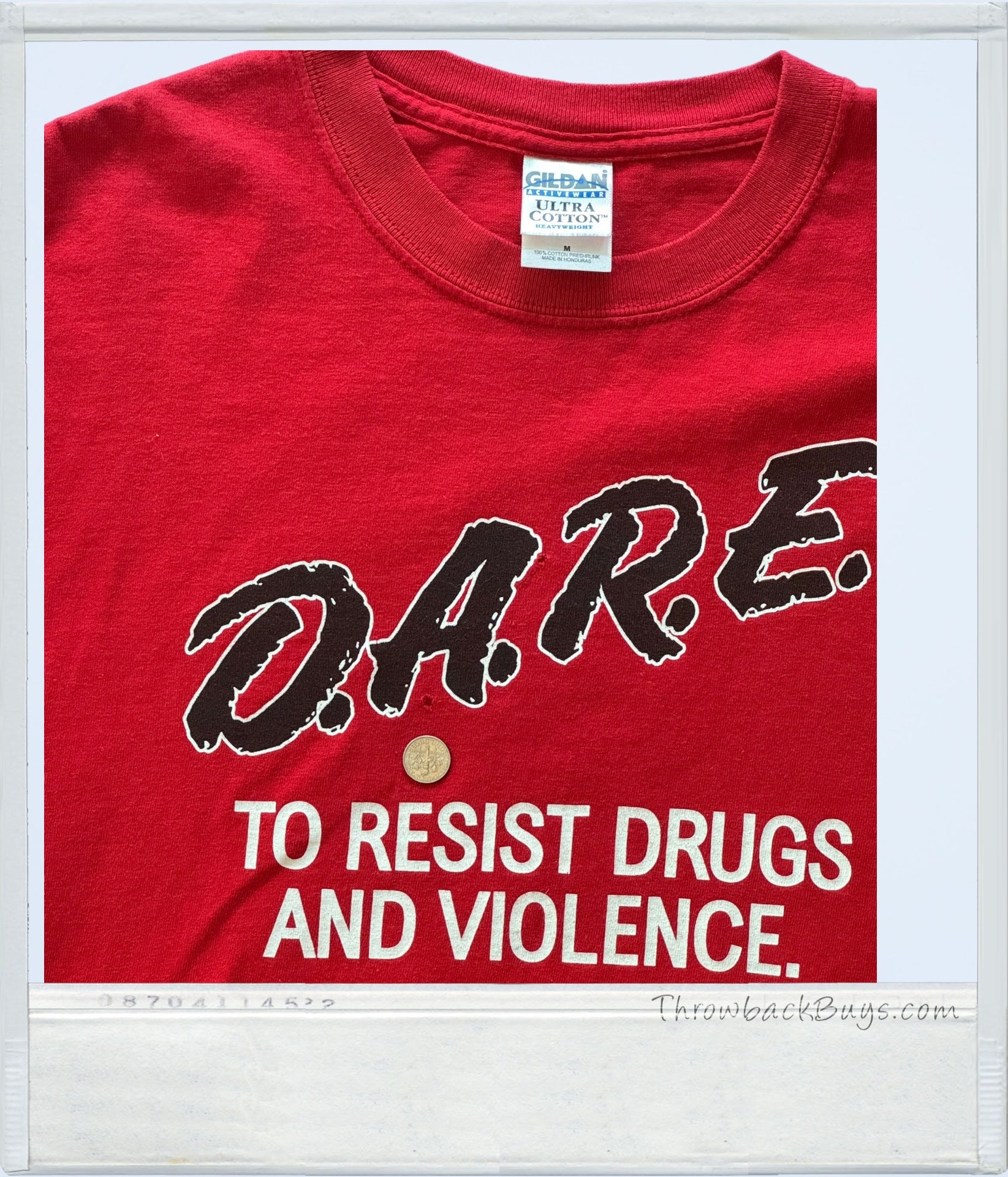 Vintage - Red D.A.R.E T-Shirt Medium