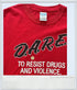 Vintage - Red D.A.R.E T-Shirt Medium