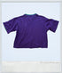 Vintage - Purple Crop T-Shirt w/Turquoise Collar Medium