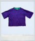 Vintage - Purple Crop T-Shirt w/Turquoise Collar Medium