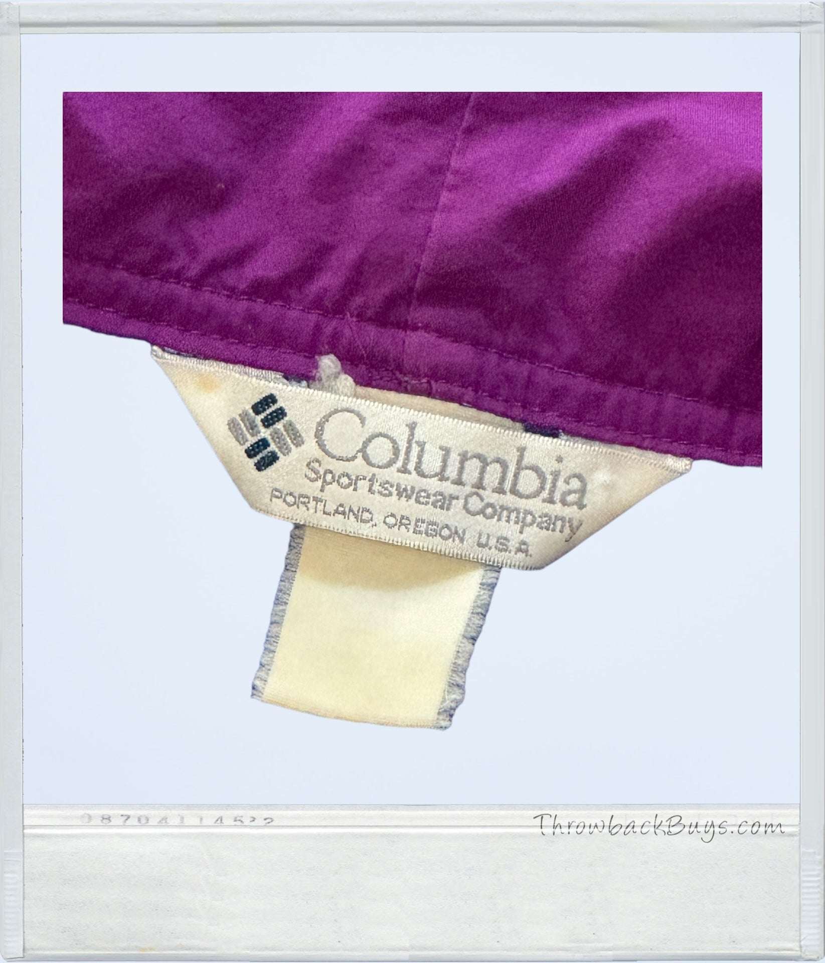 Vintage - Purple Columbia Windbreaker Large