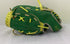 1990 - Remco Leather TMNT Kid's Baseball Glove, Green/Yellow