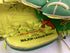 1990 - Remco Leather TMNT Kid's Baseball Glove, Green/Yellow