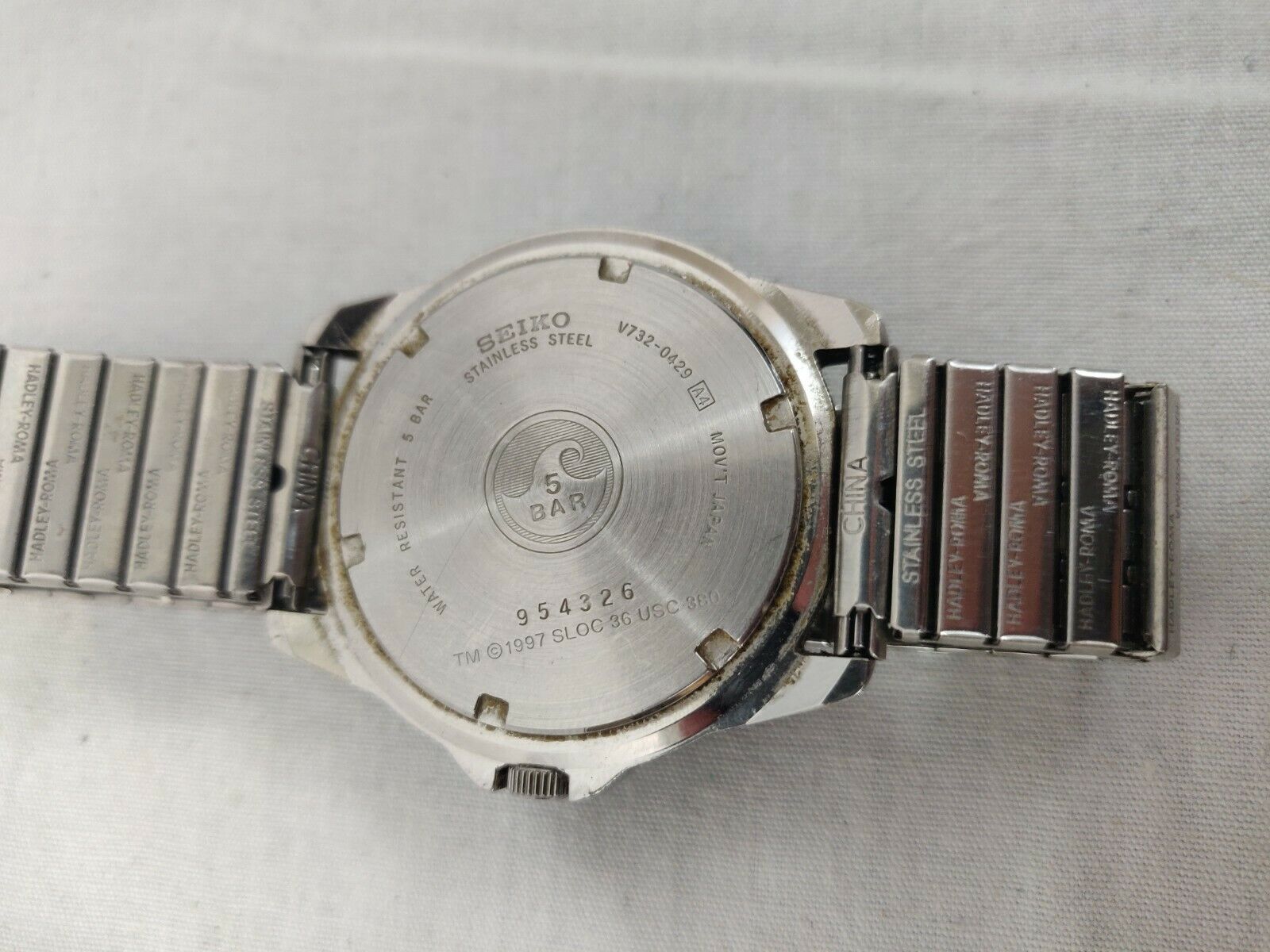 1997 - Seiko Olympic Quartz Watch - 37 mm, Stainless Steel, 5 Bar