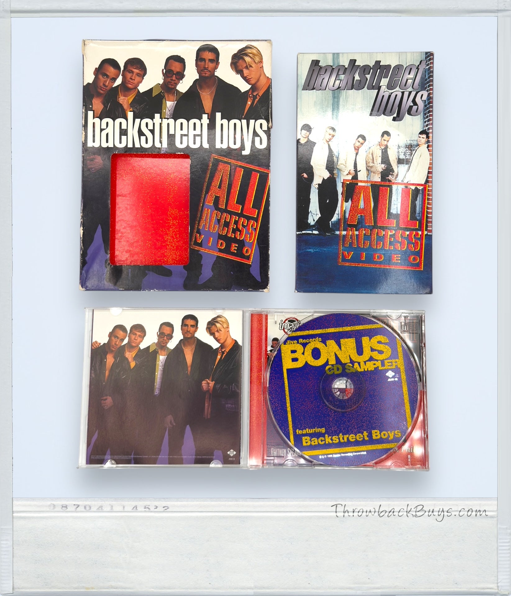 1998 - Backstreet Boys: All Access Video VHS & Bonus CD Samper