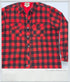 Vintage - Red Plaid Quilted Flannel Jacket Adult XL Fall Lumberjack