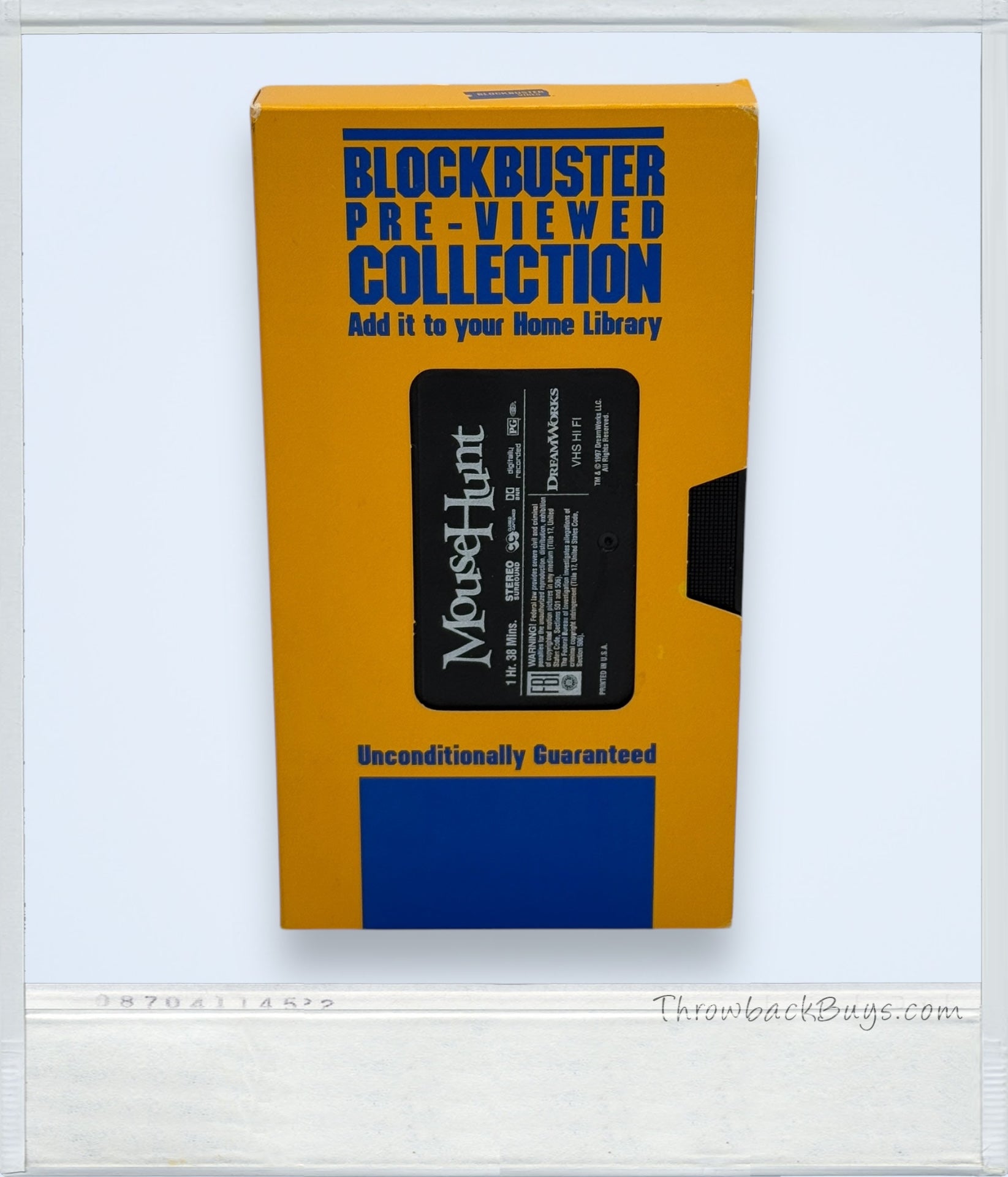 1997 - Blockbuster Video Pre-Viewed Collection: Mouse Hunt VHS