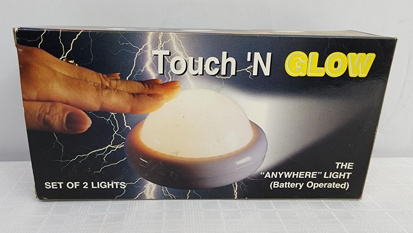 Vintage - Travel Tech Touch N' Glow The Anywhere Light, Set of 2 w/ Box