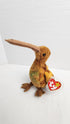 Ty Beak Kiwi Bird Beanie Babies - 6 in, Vintage, 1998, Multicolor