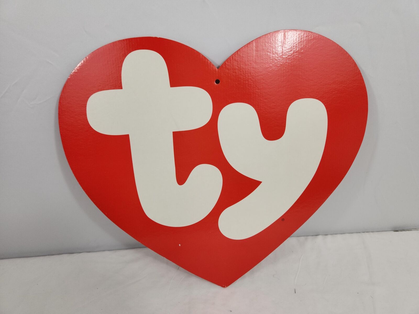 Ty Beanie Baby Logo Store Display - 16 in, Vintage, ca 1990, Red