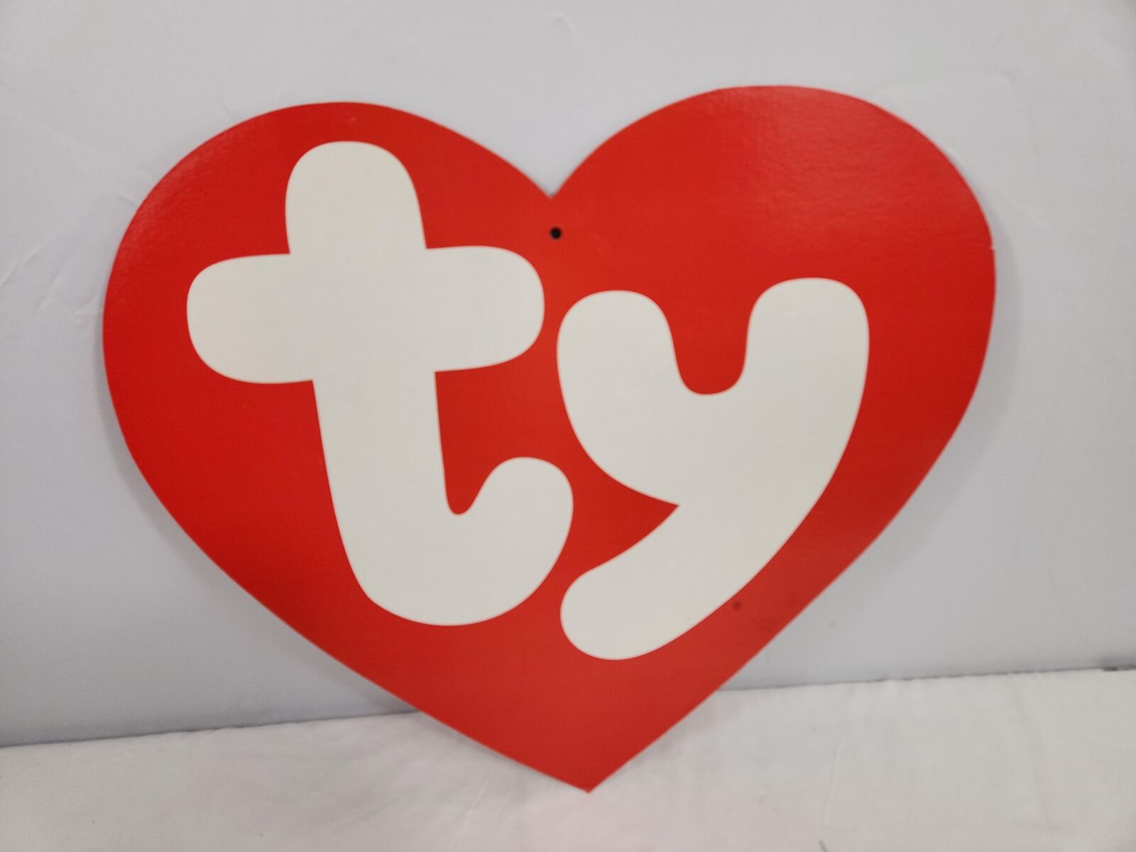 Ty Beanie Baby Logo Store Display - 16 in, Vintage, ca 1990, Red