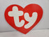 Ty Beanie Baby Logo Store Display - 16 in, Vintage, ca 1990, Red
