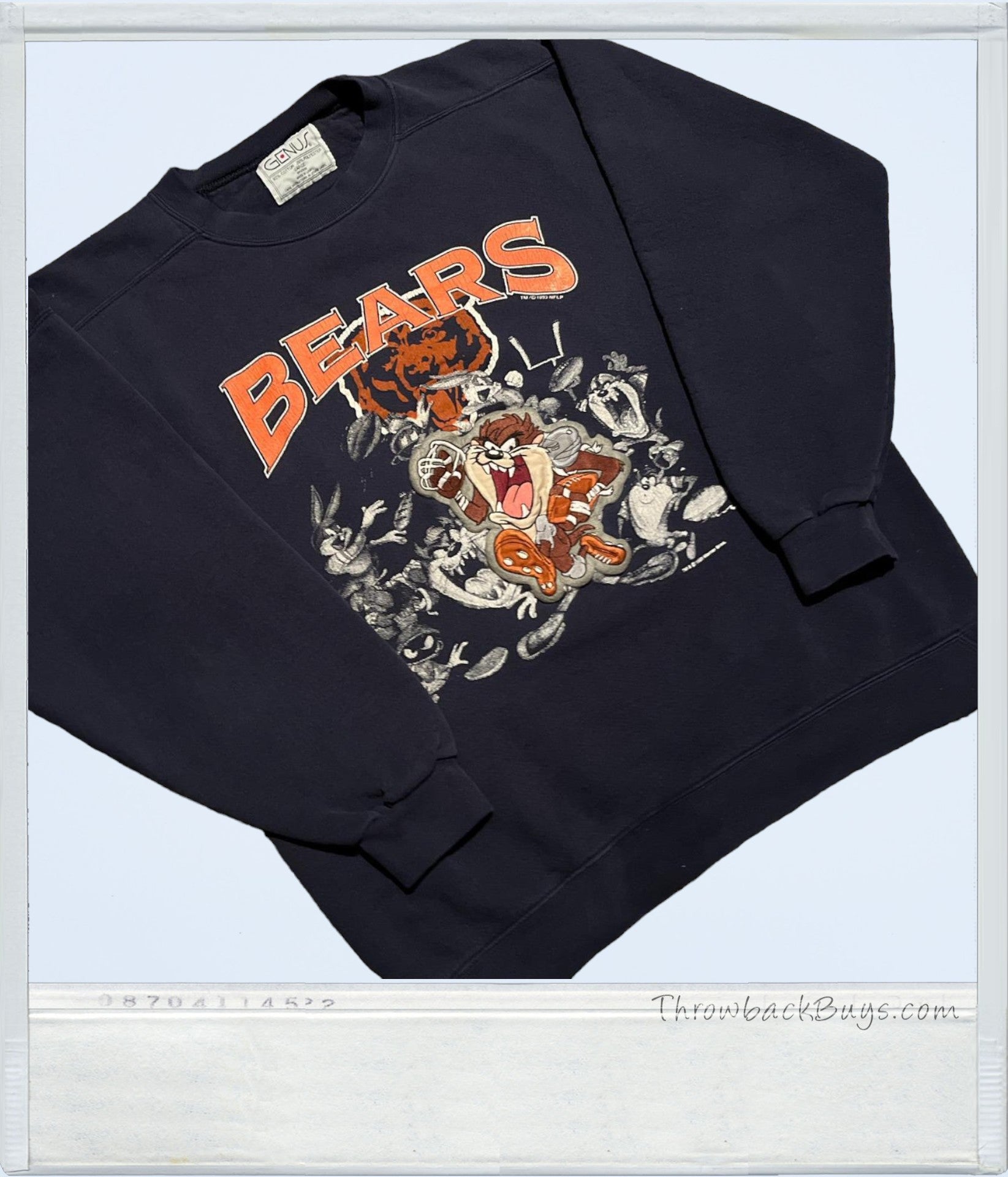 1990s Vintage - Chicago Bears Looney Tunes Crewneck Sweatshirt Sweatshirts