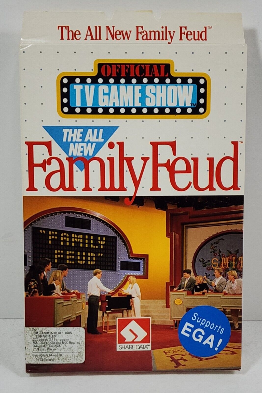 1989 - The All New Family Feud Official TV Game Show (IBM, Tandy) PC Game