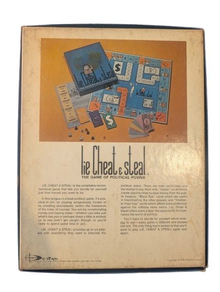 Lie, Cheat & Steal Vintage Board Game - Complete - (1971)