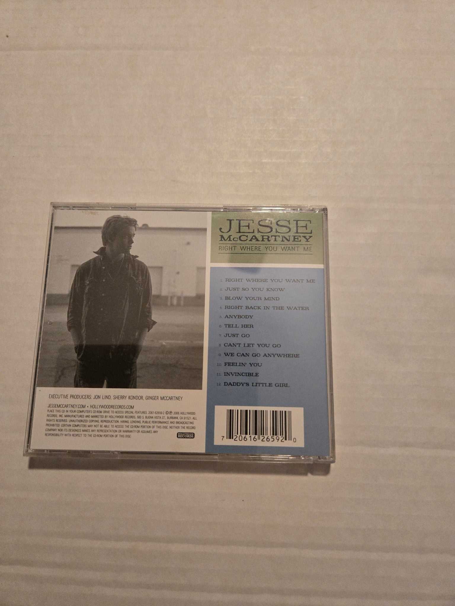 Jesse McCartney Right Where You Want Me CD