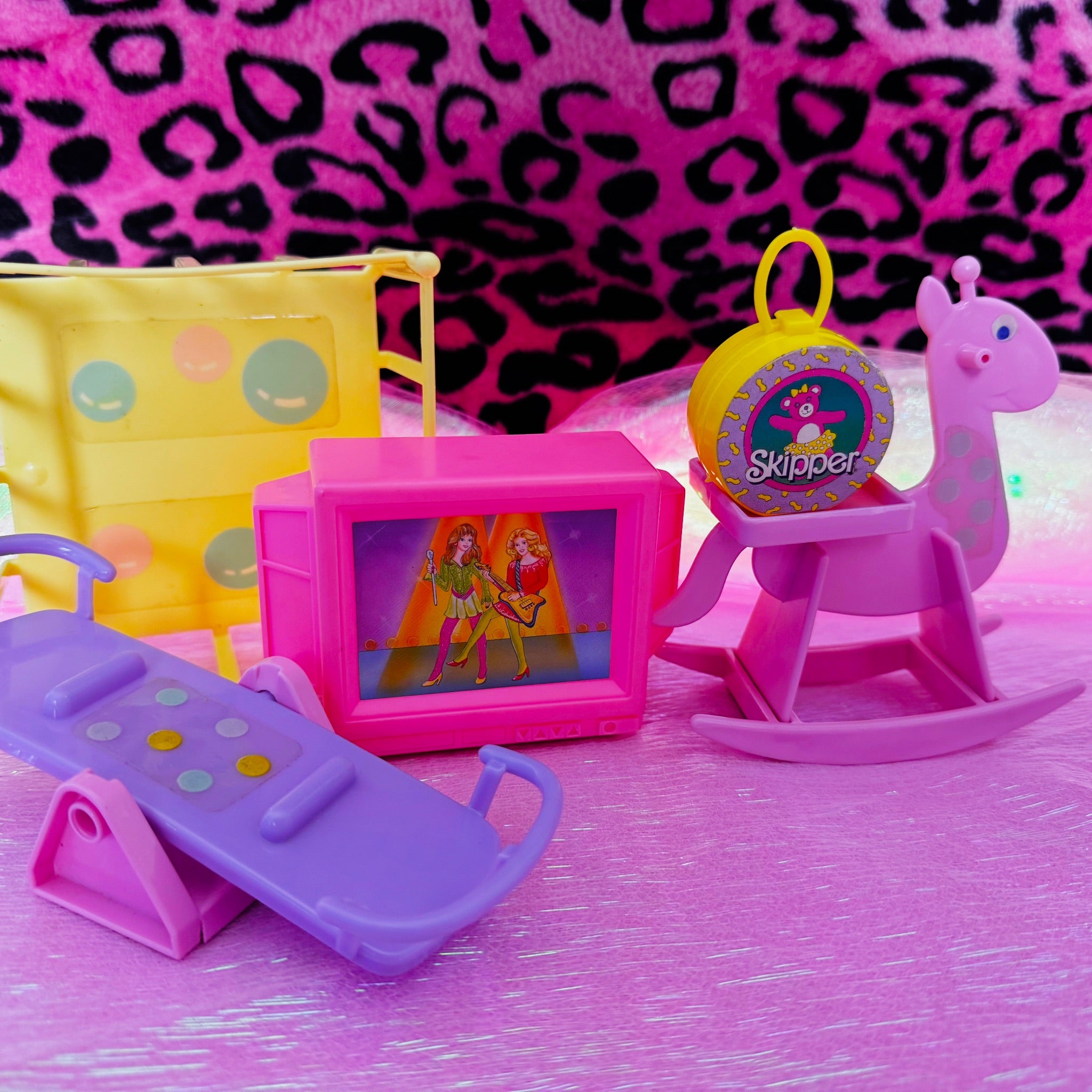 Vintage 1980s Barbie Furniture & Accessories Lot