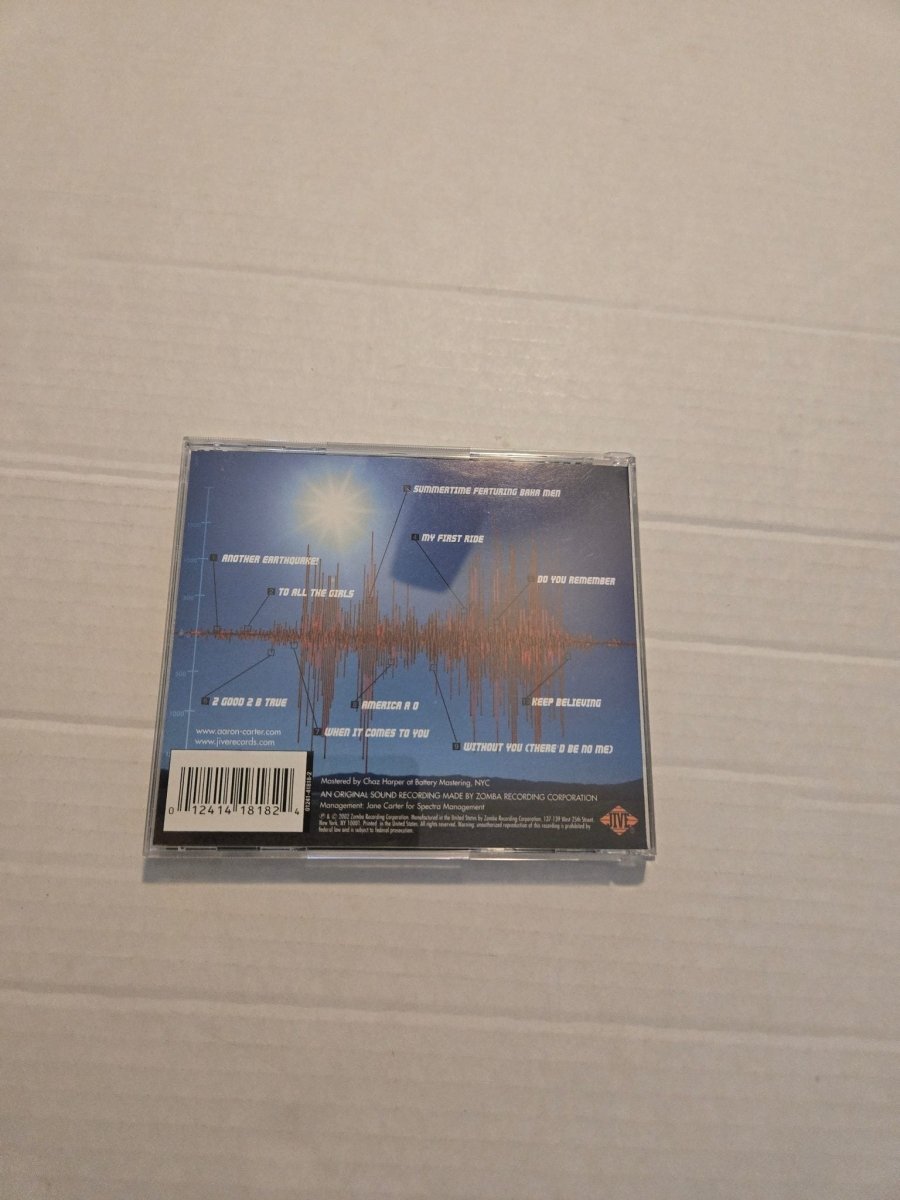 Aaron Carter Another Earthquake CD - CDs - ThrowbackBuys -Amanda's Awesome Finds