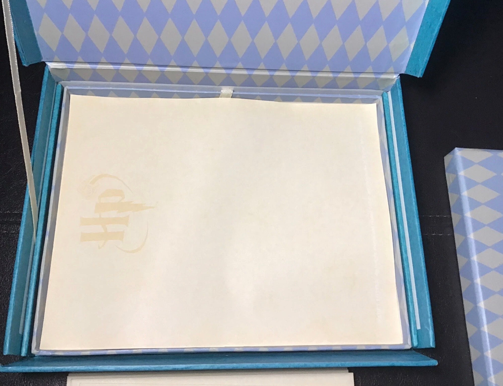 Vintage 2000 Harry Potter STATIONERY SET Stamp Envelopes Address Book Letters