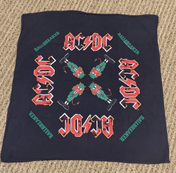 AC/DC VINTAGE 1995 Ballbreaker Concert Rare /brockum / Bandana 21 X 21 - Outfit Sets - ThrowbackBuys - Northwesttraders
