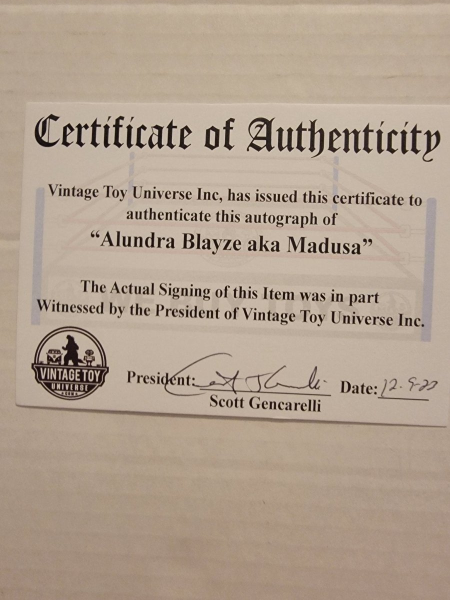 Alundra Blayze/Madusa Autographed Photo with COA - Paper Goods - ThrowbackBuys - Amanda's Awesome Finds