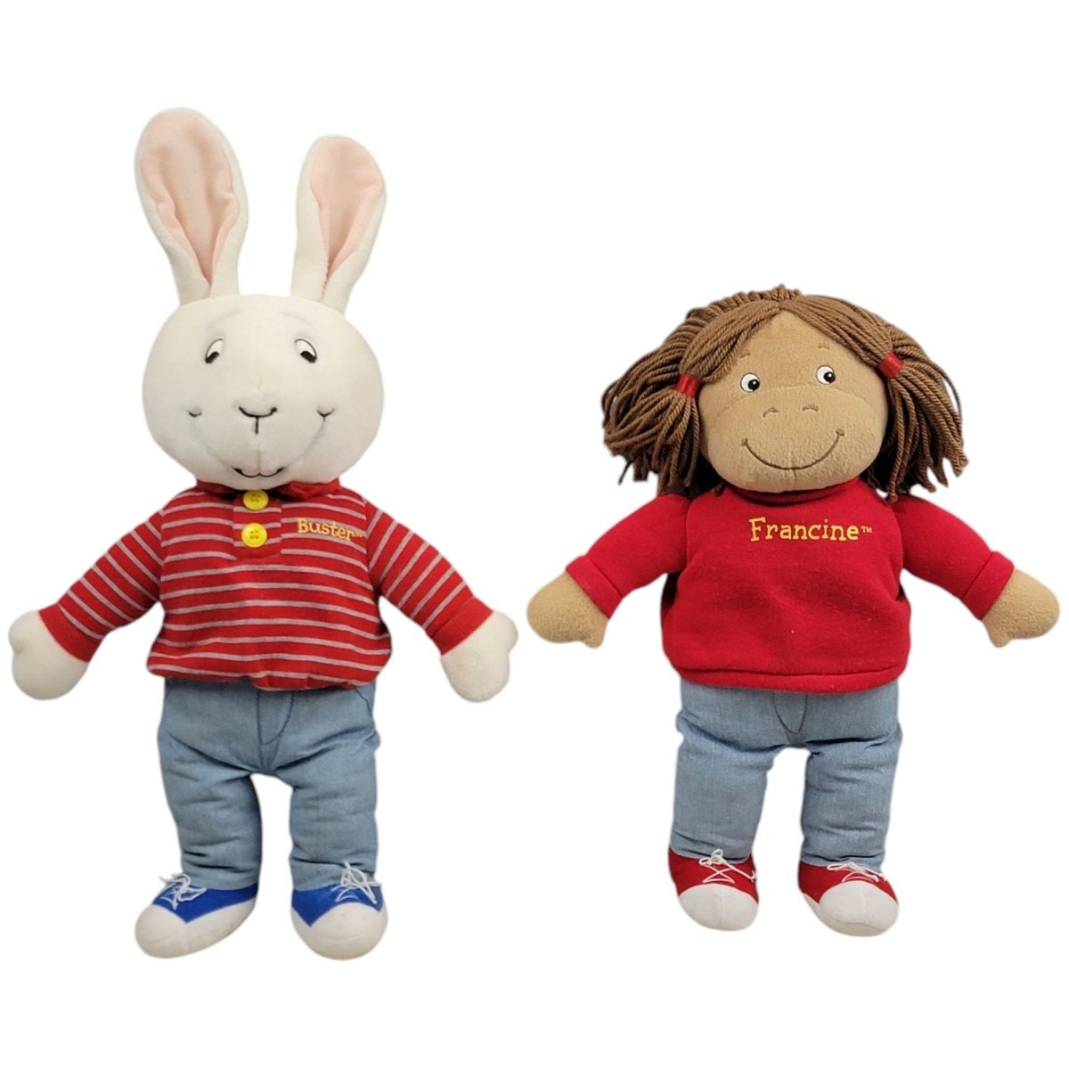 Arthur Eden Plush Set Buster & Francine Marc Brown 1996 - Dolls - ThrowbackBuys - A N E 1 Stop Shop