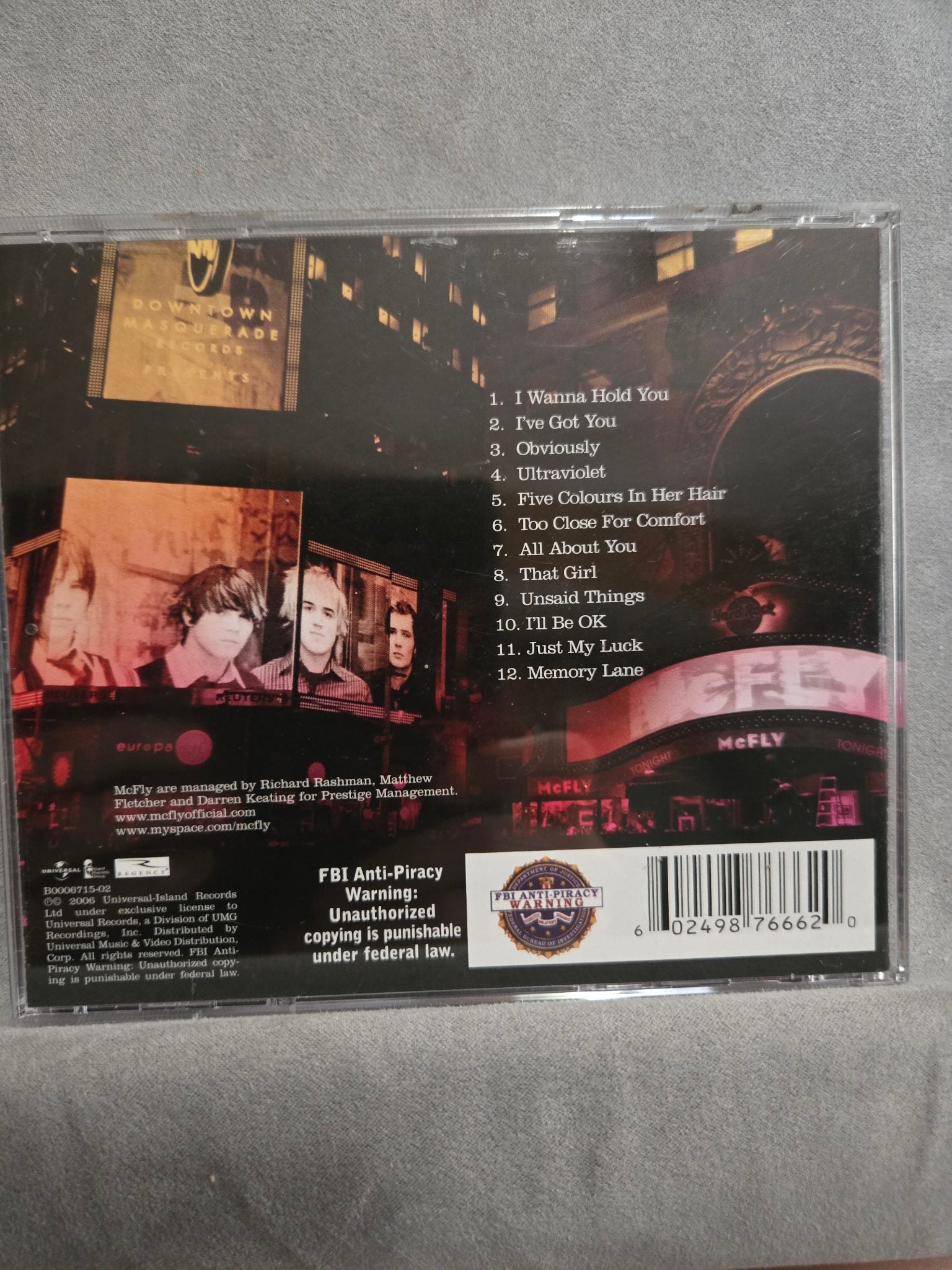 McFly Just My Luck CD