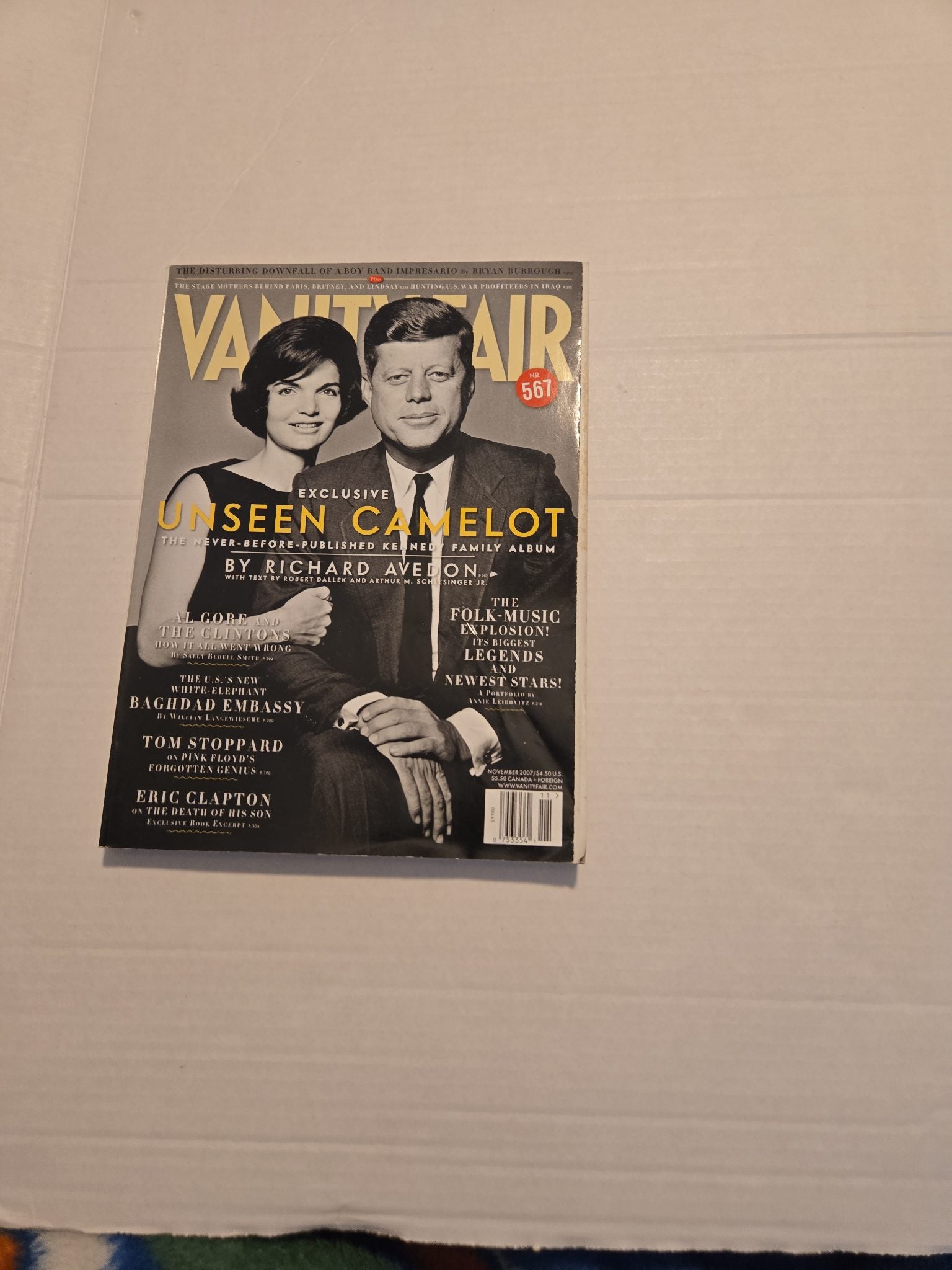 Vintage 2007 Vanity Fair Unseen Camelot John F and Jackie Kennedy Magazine